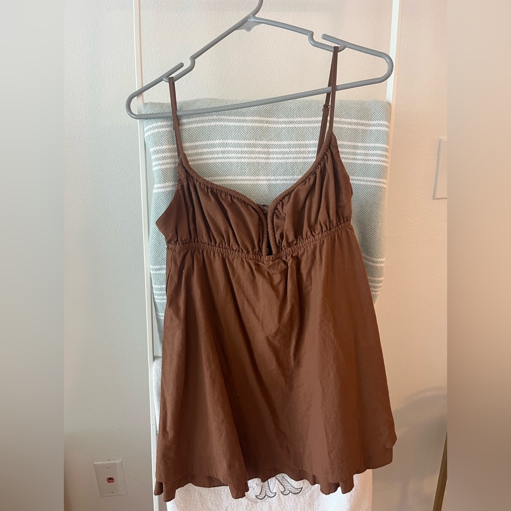 Brown Mini Dress